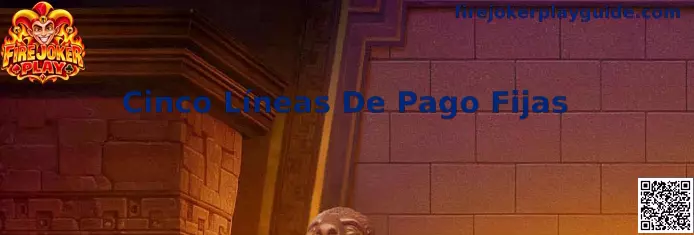 Representación de las cinco líneas de pago fijas de Fire Joker Play