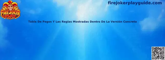 Referencia visual para consultar la tabla de pagos y reglas de Fire Joker Play